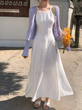 Special Price Does Not Return] Xixi Summer New Sling Dress Round Collar Pure Lust Dress