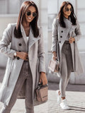 Women's Woolen Solid Color Lace-up