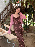 Xixi 2025 Spring And Summer New Korean Version Horn Sleeves Long-Sleeved Knitted Shirt Women's Sunscreen Shawl