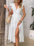 Women's Summer Tie-In V-Neck Open