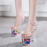 Zingj Cm Autumn Nightclub Sex Female Shoes Waterproof Platform Roman Fish Mouth Lady Super High Heel