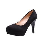 New Women's Fashion Singles Korean Version Of High Heel Tip Waterproof Table Fine Heel Women's Singles Shoes Professional Wedding Shoes