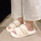 Slippers Women 2025 New Autumn And Winter Fashion Hairy Slippers Women Wear A Word