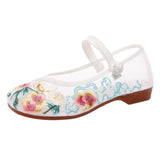 Zingj Shoes Sandals Net Gauze Shoes Ox Tendon Bottom Summer Style Ethnic Wind Embroidered Cloth Shoes Women's Shoes Female Student