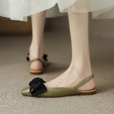 Red Fashion Bag Head Sandals Women 2025 New Square Temperament Low Heel Single Shoes Niche Flat