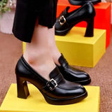 Zingj Table High Heels Pointed Women's Shoes Spring 2023 New Platform Thick Heel Fashion Shoes Deep Mouth Women's
