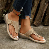 Slope With Buckle Beach Cool Drag Southeast Asia New Water Drill Clip Emptiness Thick Bottom Slippers