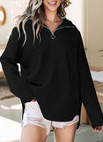 Collar Edgy Autumn And Winter Women's Neutral Style Street Trend Loose Collar Zipper Hat
