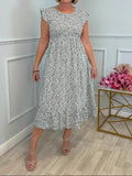 Summer Explosion Lady Print Floral Elegant Dress Holiday