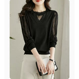 The Bottom Shirt Women's Autumn Dress 2025 New Short Shirt Beautiful Shirt To Reduce The Age Of The Long Sleeve