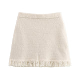 Women's INS Burst Bow Trim Knitted Coat Knitted