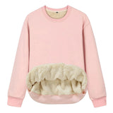 And Winter New Women's Clothing Explosion Of Women's Round Collar Collar Collar T-Neck Tat-Dressed Thick Outer Wear Bottom