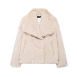 Women's Winter Fashion Temperament Style Wind Artificial Fur Coat