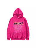 Fashion Hip Hop Print Sp5der Cobweb Hoodie Sweater Suit Men's
