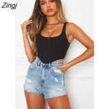 Women Casual Close-fitting Tank Tops Fashion Solid Color U-shaped Neck Sleeveless Crop Tops Summer Mesh Wrap