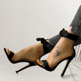 Fine Heel Women's Shoes Women's Bows And Fashion Fish-Mouthed Sandals In The Spring And