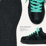 Shoes Destruction Series Black Samurai National Trendy Street Shoes Mint Manbo Bread Shoes Men And Women's Low-Top