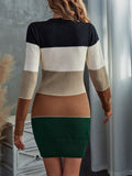 And Winter Round Collar Long Knitted Shirt Threaded Dressing