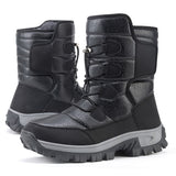 Men's Down Snow Boots Plus Thick Warm And Cold Cotton Shoes Northeast Waterproof And Anti-Slip Outdoor Cotton