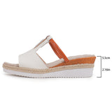 Zingj Summer New National Style With Sandals Platform Heel Buckle Large Size