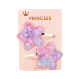 Glitter Cartoon Cartoon Love Heart Crown Hair Clips For Girls Handmade Hairpins Boutique Barrette Kids Hair