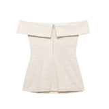 New Side Open Fork And Shoulder Clothing 8202551 High-Waist Wide Leg Trousers