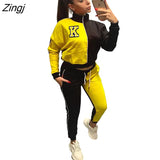 Two Piece Set Women Tracksuit Autumn Fashion Clothes Zip Up Long Sleeve Tops Jacket and Pants Suit Casual Women's Sets