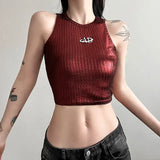 Spring 2024 New Women's Sexy Hottie Vertical Stripe Sleeve Sling Sling Small