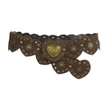 Design Love Buckle Corns Can Adjust Leather Belt 2023 New Summer Waist