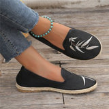 Cloth Shoes Women's Single Shoes New Canvas Shoes One Foot Soft Bottom Breathable Fisherman Shoes Flat Bottom Breathable Women's Cloth