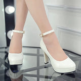 Women's High-Heeled Single Shoe Stand With A Buckle Of Women's Shoes Women's Shoes For A Long