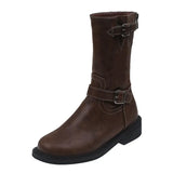 Tong Sprinkled Hottie ~ Coarse And Fashion Boots Girl 2025 Autumn Maillard Wind West Boots Martin