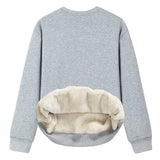 And Winter New Women's Clothing Explosion Of Women's Round Collar Collar Collar T-Neck Tat-Dressed Thick Outer Wear Bottom