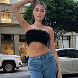 Zingj 2023 New Spice Girl Fried Street Women's Sexy One Word Shoulder Sling Sweet Hair Hair Super Short