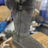 Boots Fur One Snow Boots Women's 2025 New Thick Bottom Women's High-Heeled Winter Thick Cotton