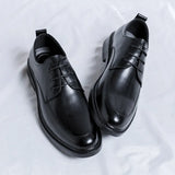 Zingj Shoes Men Business Dress Soft Face Men's Shoes 2023 New Trend Increased British Men's Casual Shoes