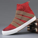 Men's Shoes 15A01 New Men's Shoes Korean Version Of High-Top Shoes One-Legged Canvas Shoes Men's Casual Shoes