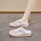Version Of The First Half Slippers Women's Summer Wear 2025 New Mesh Breathable Bottom Casual Women's Shoes One-Legged