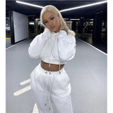 Two Piece Sets Women Tracksuit Oversized Suit Autumn Trouser Suits Female Sweatshirt Solid Sports Hoodie