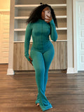 Spring And Summer New Sports Casual Women's Sexy Tight Long-Sleeved Horn Two