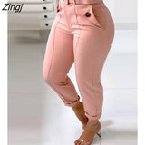 Spring Summer Women Camouflage Print Drawstring Pocket Design Cargo Pants Casual Long Trouser Loungewear Daily Wear