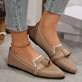 Pointed Large-Size Flying Flat Sole Single Shoes Women's Bow Breathable Sleeve Lazy Working