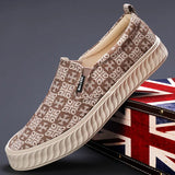 The Autumn Of 2025, The New Men's Shoes Fashion Casual Men's Canvas Shoes Comfortable Flat Soles Of Lazy Men's