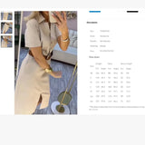 Casual Fashion One-Step Skirt 2025 New Ins Style Simple Straight V-Neck Long