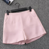 Zingj Shorts Female Summer Dress 2024 New Korean Version Of High Waist A-Word Wide Leg Pants Loose Show Thin Wear Casual