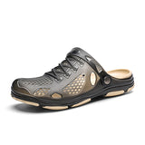 Men's Summer 2025 New External Wear Casual Cool Drag Men's Baotou Hole Beach Shoes Dual-Use Cool