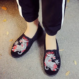Zingj Shoe Box Men's Shoes Swing Embroidered Cloth Shoes Single Shoes Father Shoes Brother Shoes Flat Casual Walking