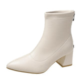 Martin Boots Women's Boots 2025 Autumn/Winter New Sharp Headt High And Skinny Women's