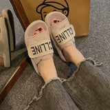 Casual Word Lazy Slippers Women 2025 New Fashion Thick-Soled Magic Stick Sandals Wearing High-End