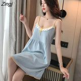 Women Chic Fashion Korean Style Home Soft Sleepwear Cute Sweet Elegant Sexy Casual Sleeveless Thin Summer New